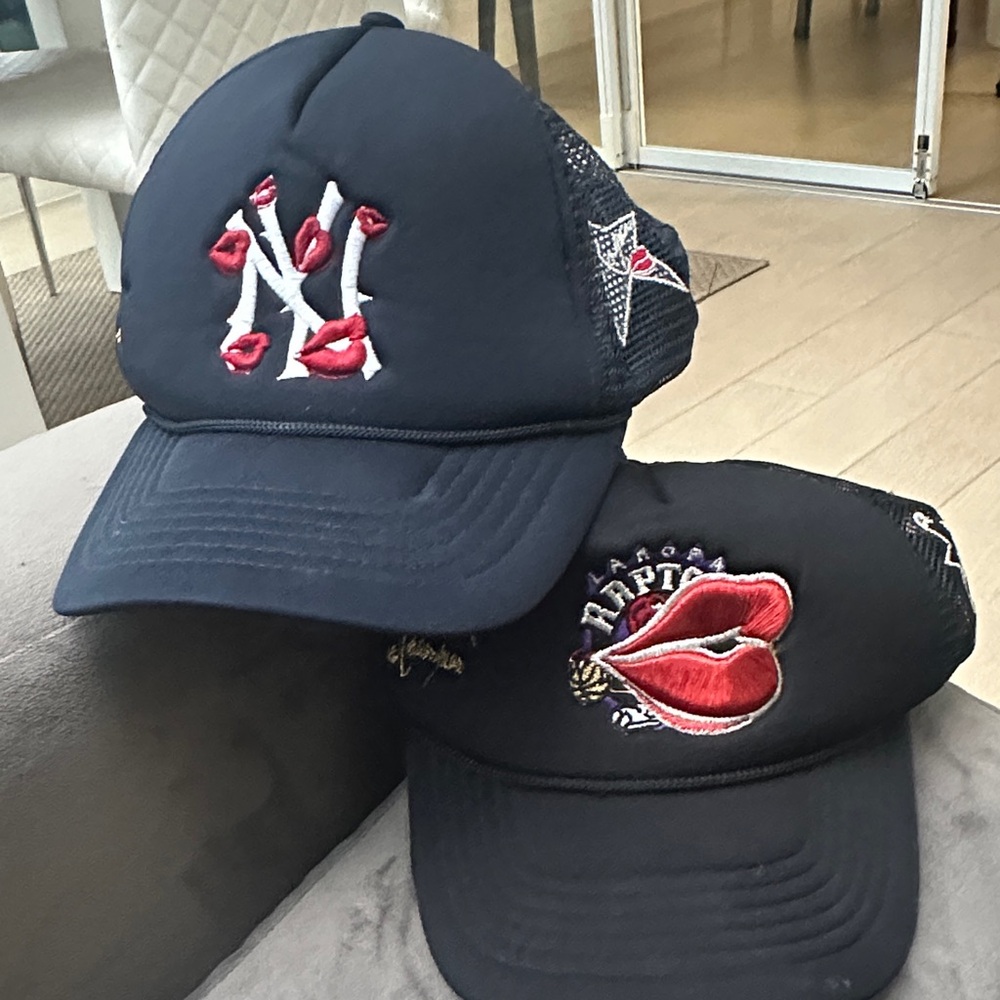 Navy Blue Embroidered Cap